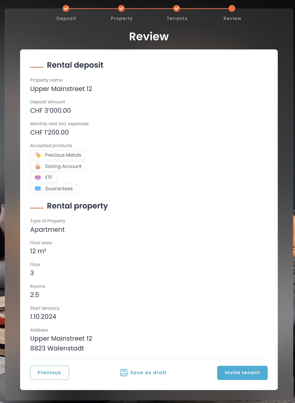 Create collateral: verification