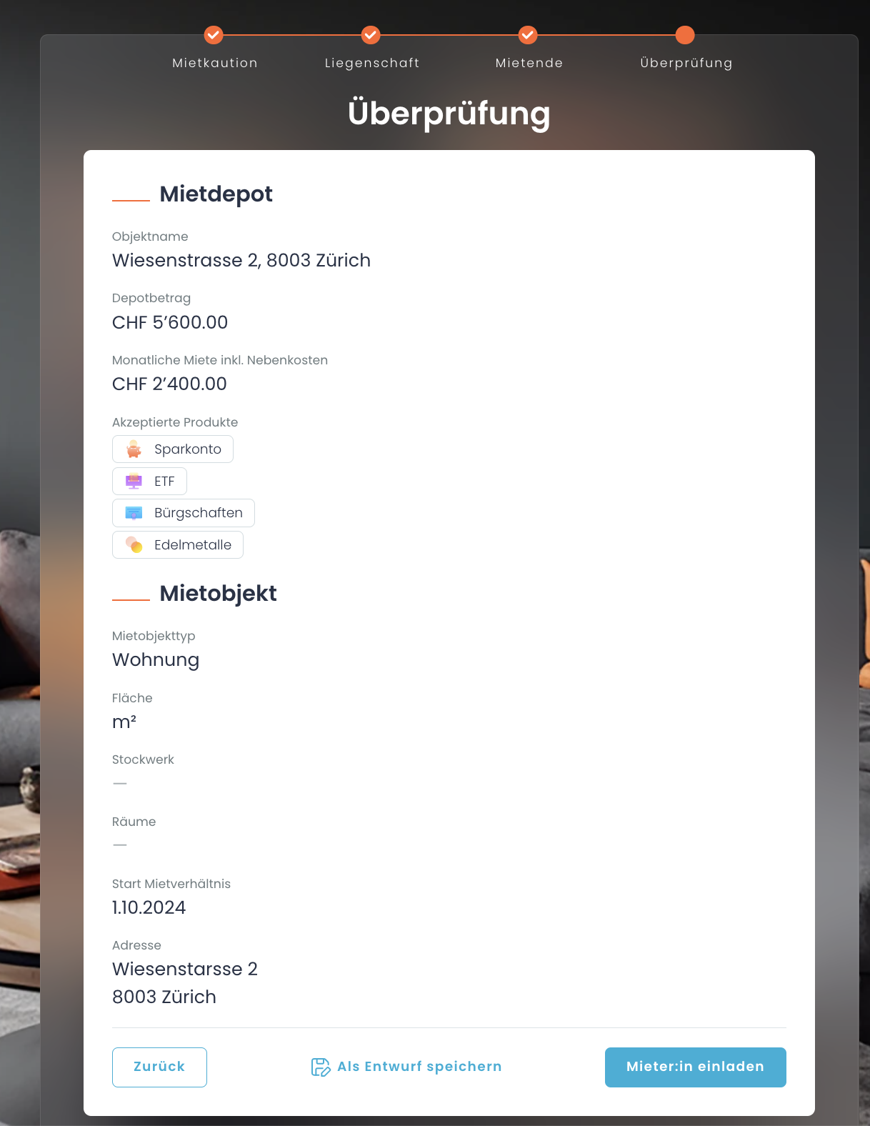 Create collateral: verification